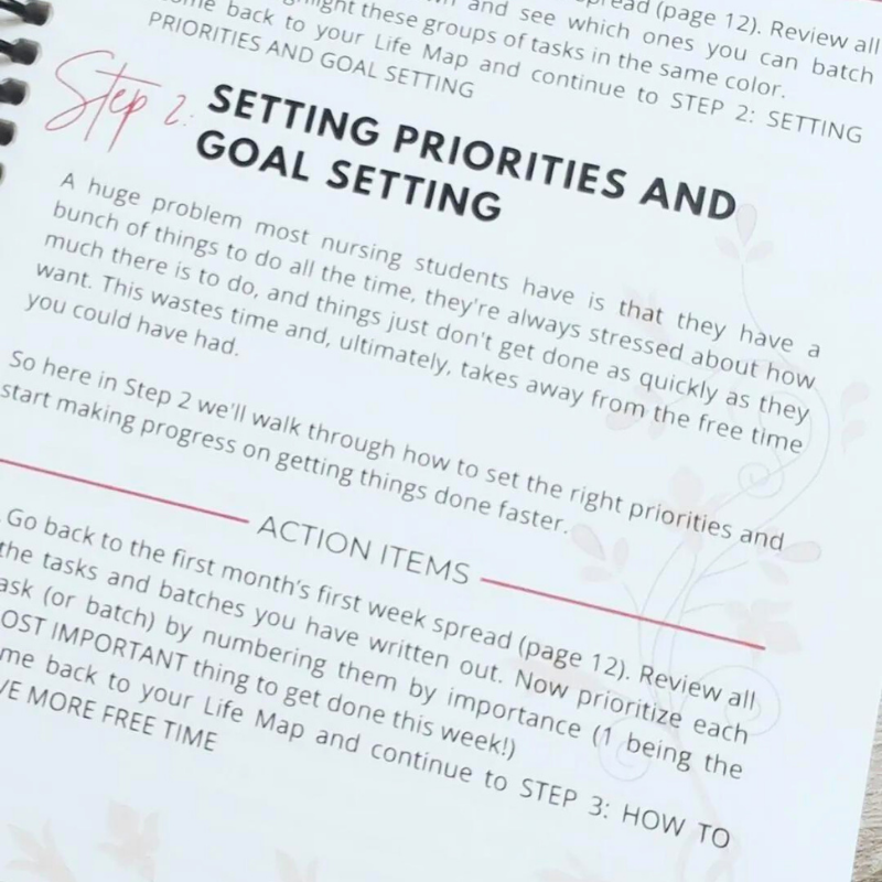 The Nursing School Life Map and 5-Month Undated Planner