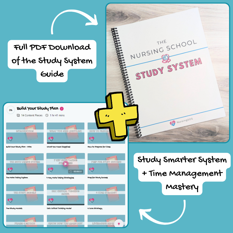 The Nursing School Study System + BONUSES (Digital Download)
